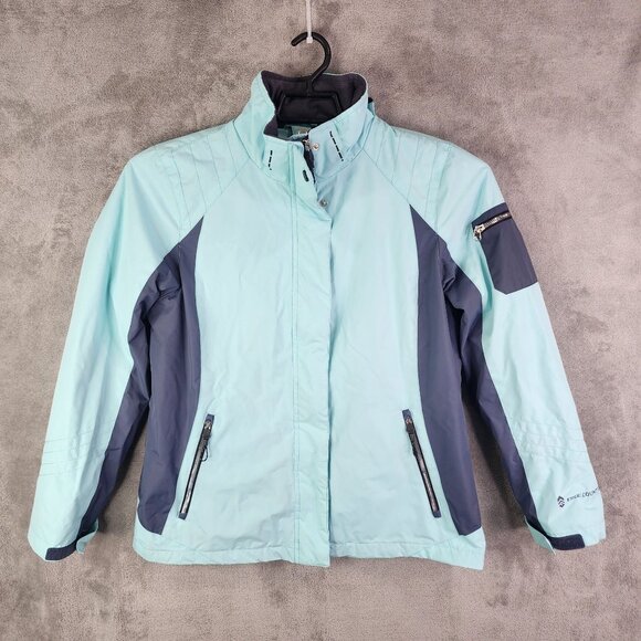 Womens Free Country Radiance Jacket Light Blue Gray Full Zip Long Sleeve Size M - Picture 2 of 12